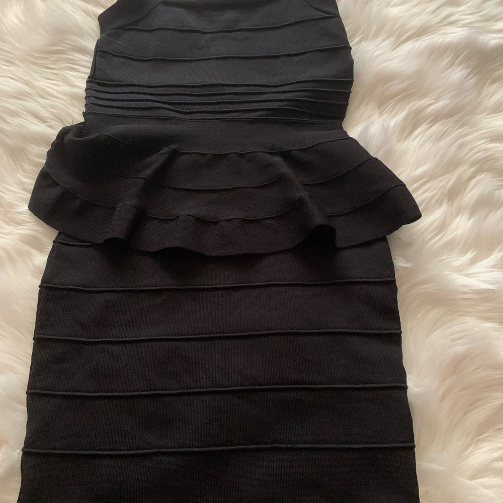 NASTY GAL BLACK PEPLUM DRESS - Picture 5 of 5